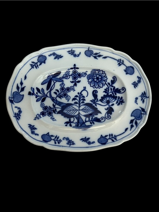 Cauldon Other - Antique Cauldon England Meissen Blue Onion Pattern Small Oval Serving Plate